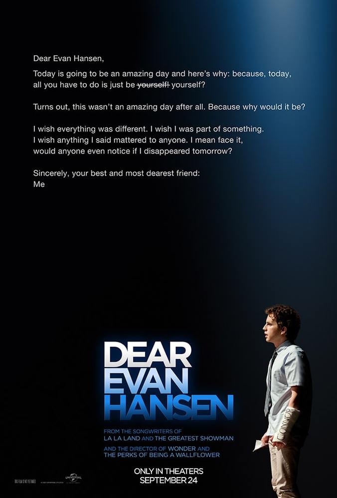 پوستر فیلم «ایوان هانسن عزیز» (Dear Evan Hansen)